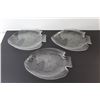 Image 2 : (5) Glass Fish Plates - 10"