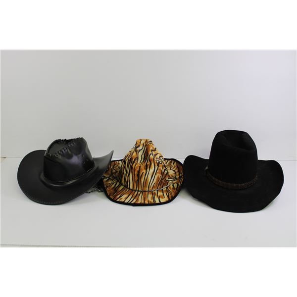 (3) Cowboy Hats