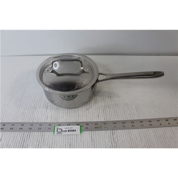 Paderno Stainless Steel 1.5 Litre Saucepan With Lid - New