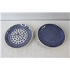 Image 2 : (2) Polish Pottery Plates, (1) Danica Plate, Stainless Steel Dish With Lid