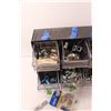 Image 2 : (2) Plastic Hardware Storage Bins w/Contents - U-Clamps, Air Fittings, Pins, Cable Clips, Butt Splic
