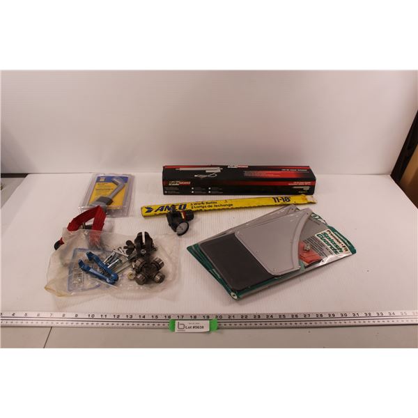 Hydro Works 12v DC Linear Actuator (NIB), 5/8  Locking Hitch Pin, (2 pr) Power Flow Splash Guards et