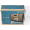 Image 2 : Sony CMT-NEZ30 Bookshelf Stereo 30w in Original Box (NIB) - Untested, Water Damage On Box, Did Not U