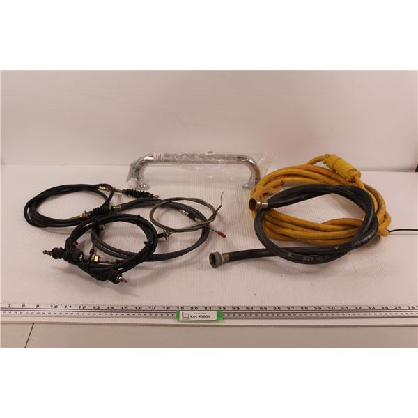 (3) Throttle Cables, (1) Choke Cable , 12" Chrome Grab Bar, 10' Extension Cord & Washing Machine Hos