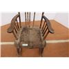 Image 3 : * Pressed Back Wooden Antique Rocking Chair - Damaged