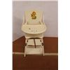 Image 1 : * Antique Folding Wooden High Chair - Tray is Detached - 17" x 19" x 39"