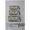 Image 1 : (3) Canadian One Dollar Bills - 1973 - Sequential Serial Numbers