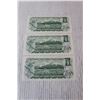 Image 5 : (3) Canadian One Dollar Bills - 1973 - Sequential Serial Numbers