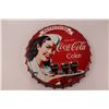 Image 2 : Coca-Cola Bottle Cap wall Hanger - As is Condition (16" Diameter)
