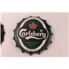 Image 3 : Guinness & Carlsberg Bottle Cap Wall Hangers - 8' Diameter