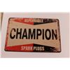 Image 3 : Mack Trucks & Champion Spark Plugs 12x7.75" RePro Tin Signs