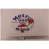 Image 1 : Mobiloil Gargoyle "Metro Gas" RePro Sign - Slightly Damaged/Bent