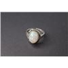 Image 3 : Silver Fire Opal Ring Size 8