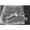 Image 2 : Jade Sword Pendant w/Sterling Silver Chain (18")