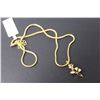 Image 3 : Gold Toned Chain w/Rose Pendant (16")