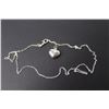 Image 1 : Sterling Silver Chain w/Heart Pendant (18")