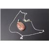 Image 1 : Stone Pendant w/Sterling Silver Chain (20")