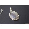 Image 4 : Dendritic Opal Pendant w/Sterling Silver Chain (20")