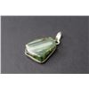 Image 4 : Green Agate Pendant w/Sterling Silver Chain (20")