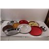 Image 1 : (10) Serving Platters - Various Materials