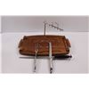 Image 3 : Cutting Board w/Roast Holder Prongs, Knife, Fork & Sharpening Steel