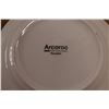 Image 3 : (36pc) Arcoroc Professional / Saber International 7" Porcelain Plates, Bright White - NIB