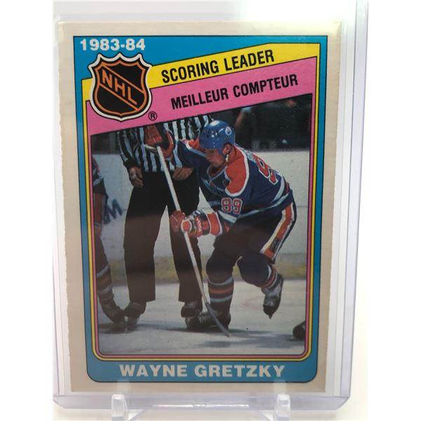 1984-85 O PEE CHEE WAYNE GRETZKY SCORING LEADER