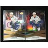 Image 1 : QUINN HUGHES AND ELIAS PETTERSSON INSERT CARD LOT