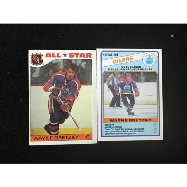 LOT OF 1980'S WAYNE GRETZKY CARDS