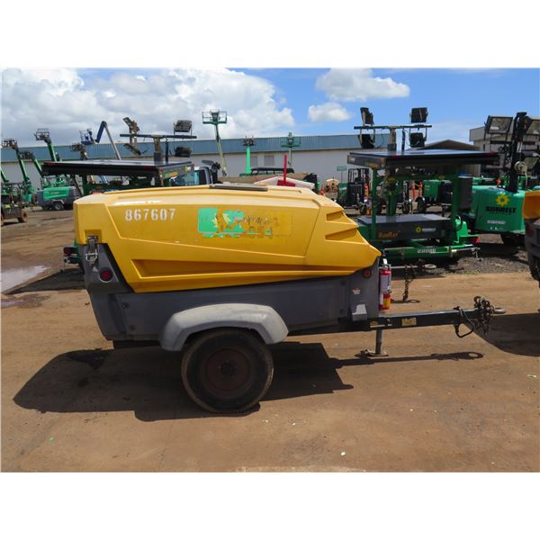 (867607) 2014 Atlas Copco XAS185KDIT4 Diesel Air Compressor (Starts & Runs - See Video)