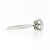 Image 5 : Antique 18k White Gold 0.52 ctw Old European Diamond Cluster Flower Solitaire Ri