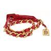 Image 3 : Chanel Red Lambskin Leather Micro Mini Pochette Waist Belt