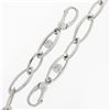Image 8 : Luca Carati 18k White Gold 4 Station Bezel Black Onyx Long Open Chain Necklace