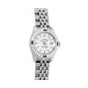 Image 2 : Rolex Ladies New Style Sapphire Quickset White Index White Gold Ruby Diamond Bez