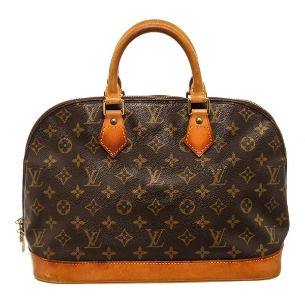 Louis Vuitton Brown Monogram Canvas Alma PM Satchel Bag