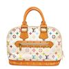 Image 1 : Louis Vuitton White Murakami Alma Satchel Bag