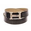 Image 1 : Hermes Black Leather Constance H Belt