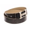 Image 2 : Hermes Black Leather Constance H Belt