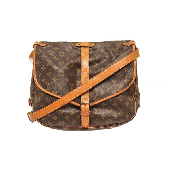 Louis Vuitton Brown monogram Saumur 35 Crossbody Bag