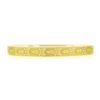 Image 3 : Antique Art Nouveau 14K Gold 7" Floral Repousse Textured Slip On Bangle Bracelet