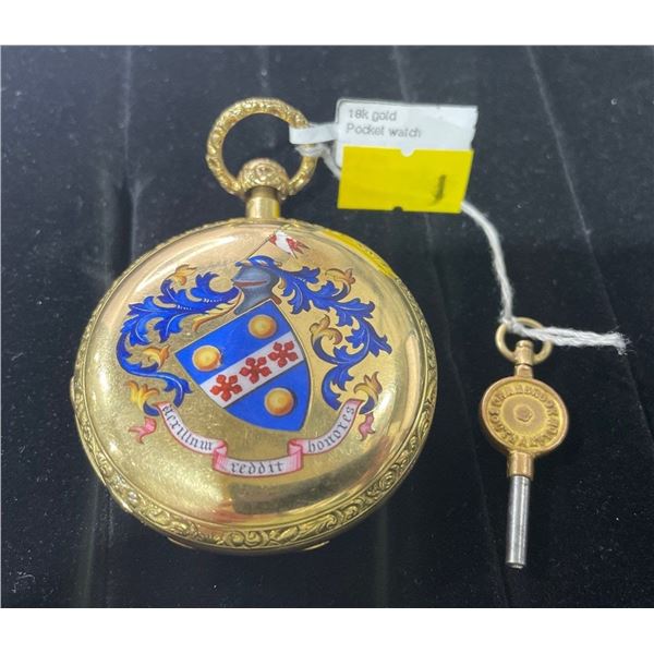 Antique 18K Gold Repeater Pocket Watch w/ Wind Key Cranbrook South Ampton Maker & Jeweler 139.7g