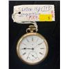 Image 1 : T.Eaton 15 Jewel Gold Case Pocket Watch S# 421994 Size 16