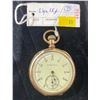Image 1 : Elgin Antique Pocket Watch 15 Jewel Gilded Movement Open Face Gold Case Size 16 S# 5175462