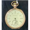 Image 2 : Elgin Antique Pocket Watch 15 Jewel Gilded Movement Open Face Gold Case Size 16 S# 5175462