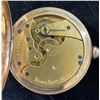 Image 4 : Elgin Antique Pocket Watch 15 Jewel Gilded Movement Open Face Gold Case Size 16 S# 5175462