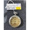 Image 1 : Montanuk 15 Jewel Nickel Silver Case Gilt Dial Size 16 Antique Pocket Watch S# 168476