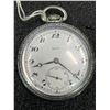 Image 2 : Howe 17 Jewel  3ADJ Belco Movement Train on Back Keystone Case Size 16 Antique Pocket Watch