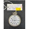 Image 1 : Elco 17 Jewel Nickel Silver Case 24hr Dial Inca Movement Size 16 Antique Pocket Watch