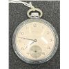 Image 2 : Solar by Eastons 17 Jewel Swiss Made Movement Nickel Silver Case Size 16 Antique Pocket Watch
