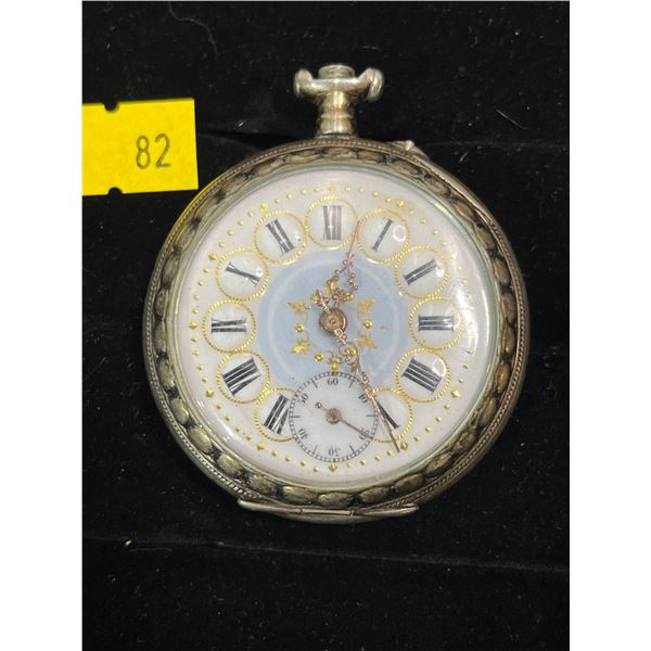 Decorative Antique Pocket Watch (AS IS, missing pieces)